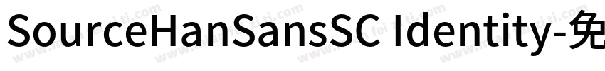 SourceHanSansSC Identity字体转换
